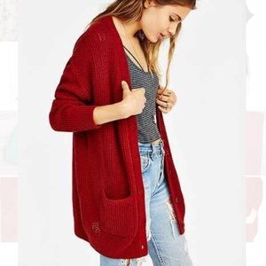 BDG Burnt Orange Jessica Cardigan